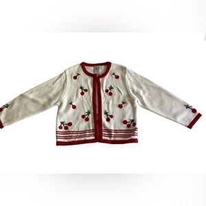 Gymboree Cute Child’s Cherry 🍒 Cardigan, Medium (4 yrs).